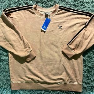 Women’s Pink ADIDAS Pullover Sweatshirt Size L NWT